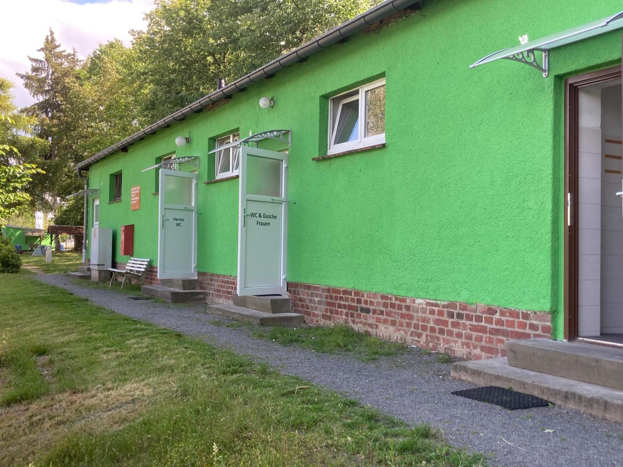 Campingfass Mit Panoramaterrasse Langenbernsdorf Exterior foto