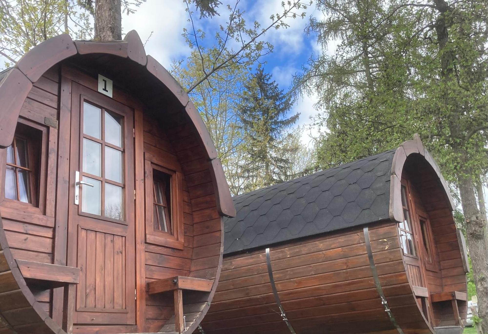 Campingfass Mit Panoramaterrasse Langenbernsdorf Exterior foto